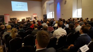 Cyber Security Conference 2016 lecture with delegates viewing presentation screen