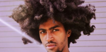 Man looking into camera